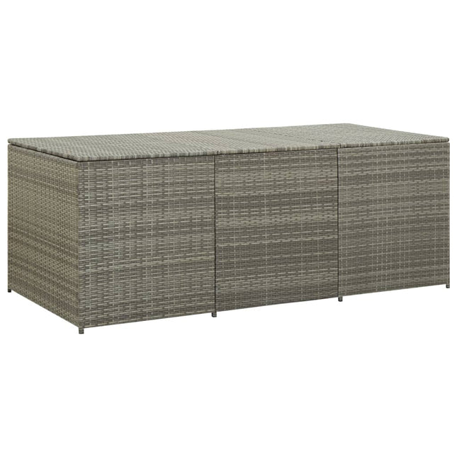 Tuinbox Poly Rattan 180 x 90 x 70 cm Grijs