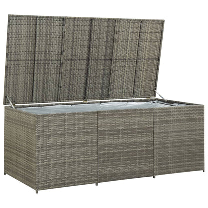 Tuinbox Poly Rattan 180 x 90 x 70 cm Grijs