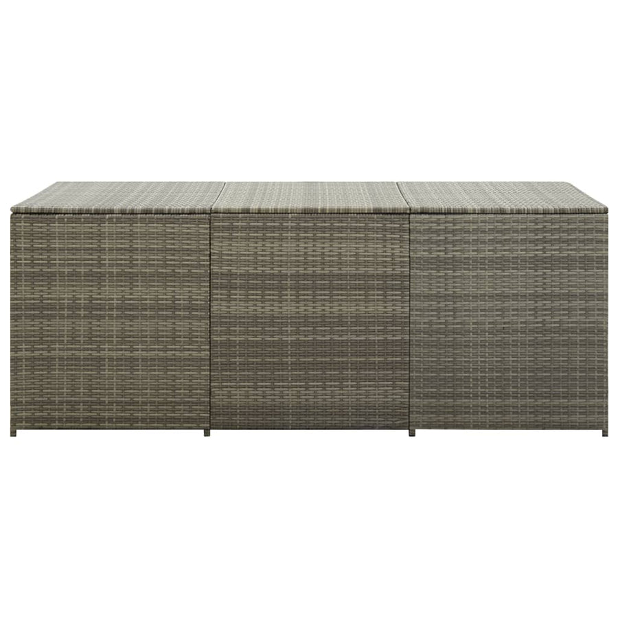 Tuinbox Poly Rattan 180 x 90 x 70 cm Grijs