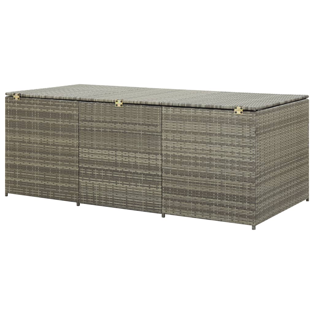 Tuinbox Poly Rattan 180 x 90 x 70 cm Grijs