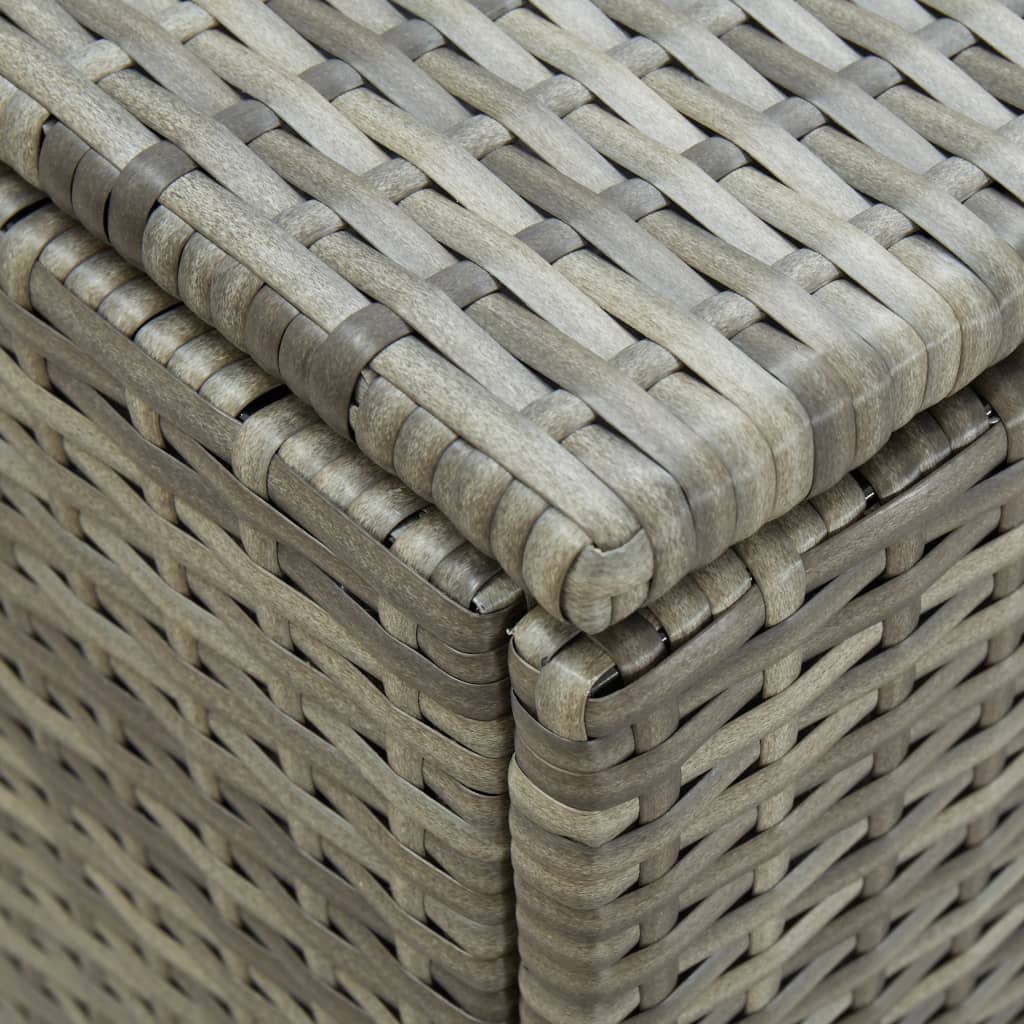 Tuinbox Poly Rattan 180 x 90 x 70 cm Grijs