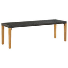 Garden Bench 80 Cm Poly Rattan Black