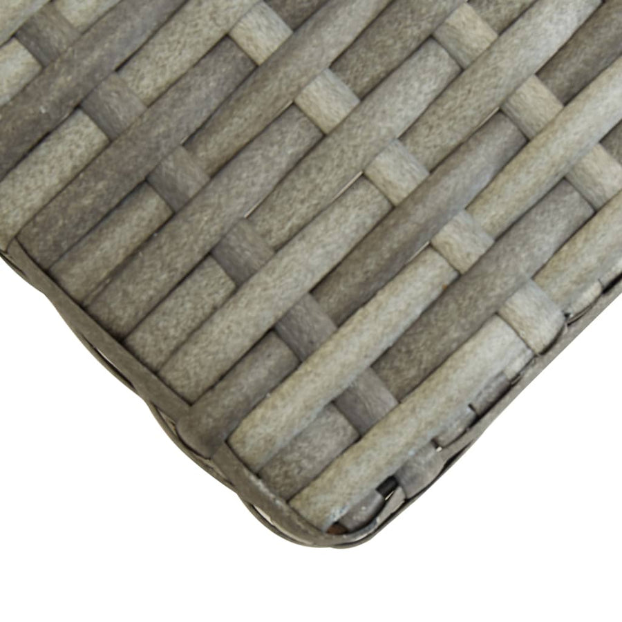 Tuinbank 20 Cm Poly Rattan En Massief Acaciahout Grijs