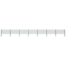 Schuttingpaneel Met Palen 11,9X0,8 M Ijzer Groen 0.8 m 11.9 m