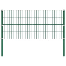 Schuttingpaneel Met Palen 11,9X0,8 M Ijzer Groen 0.8 m 11.9 m