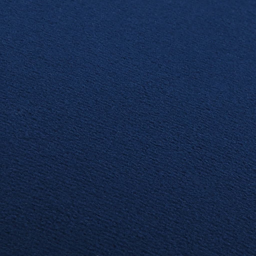 Kruk Fluweel Blauw En Goudkleurig