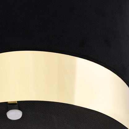 Kruk Fluweel Zwart En Goudkleurig