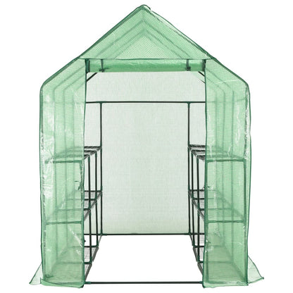 Inloopkas Met 12 Schappen 143X214X196 Cm Staal