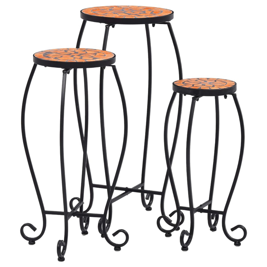 Bijzettafels Mozaïek Keramiek Kleurig 3 Terracotta