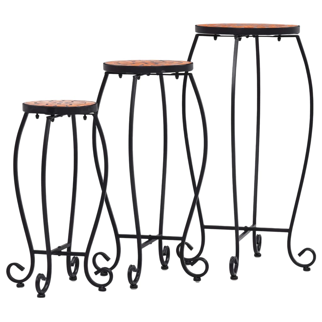 Bijzettafels Mozaïek Keramiek Kleurig 3 Terracotta