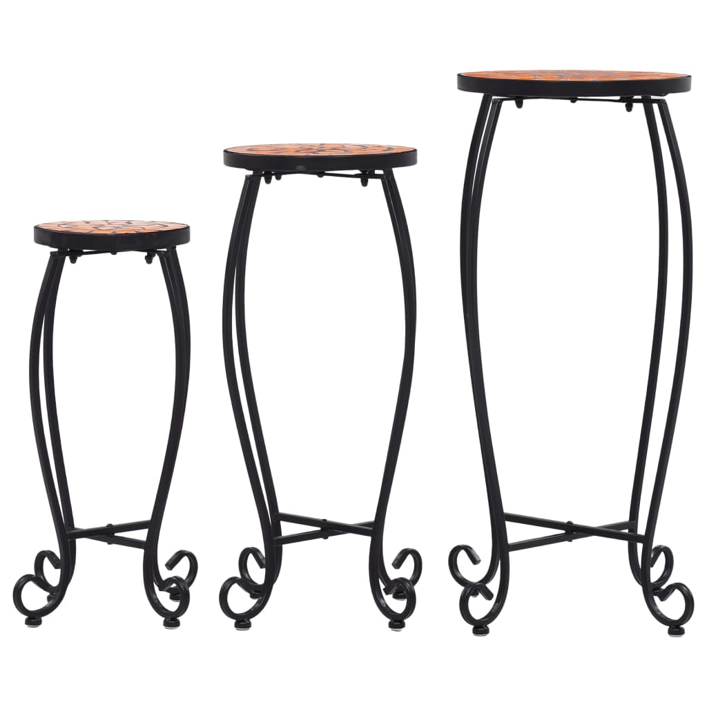 Bijzettafels Mozaïek Keramiek Kleurig 3 Terracotta