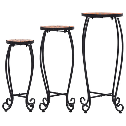 Bijzettafels Mozaïek Keramiek Kleurig 3 Terracotta