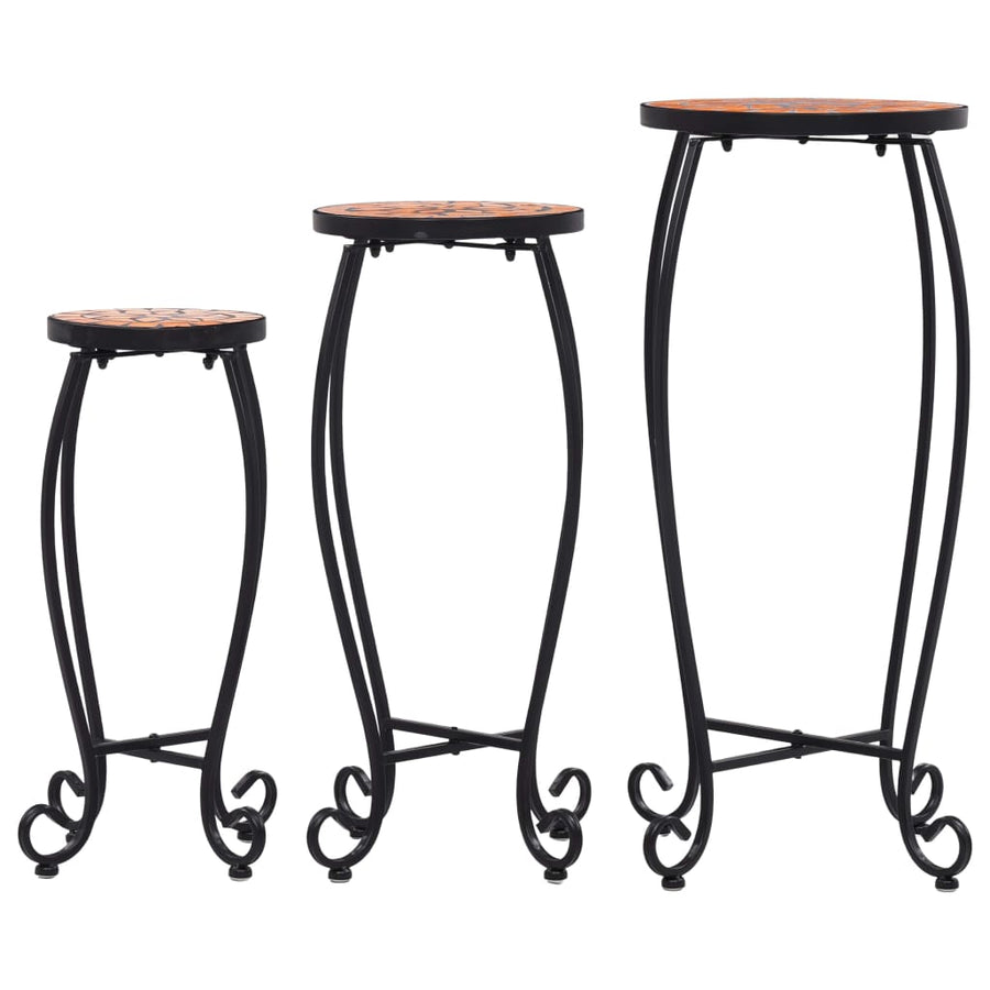 Bijzettafels Mozaïek Keramiek Kleurig 3 Terracotta