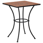Bistrotafel 60 cm keramiek terracottakleurig