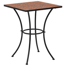 Bistrotafel Mozaïek 60 Cm Keramiek Kleurig Terracotta Vierkant