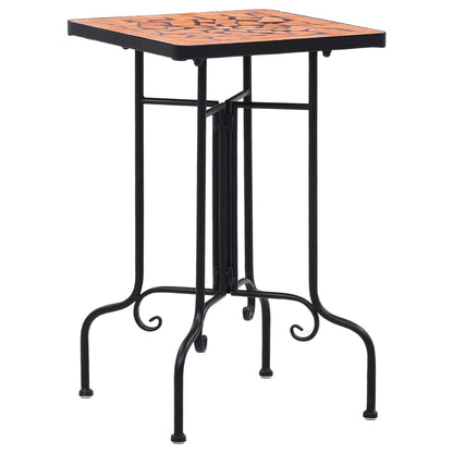 Bijzettafel Mozaïek Keramiek Kleurig Terracotta