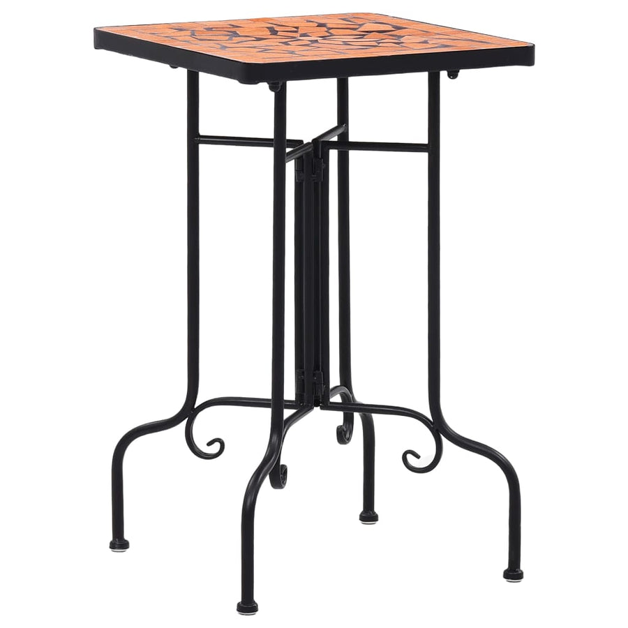 Bijzettafel Mozaïek Keramiek Kleurig Terracotta