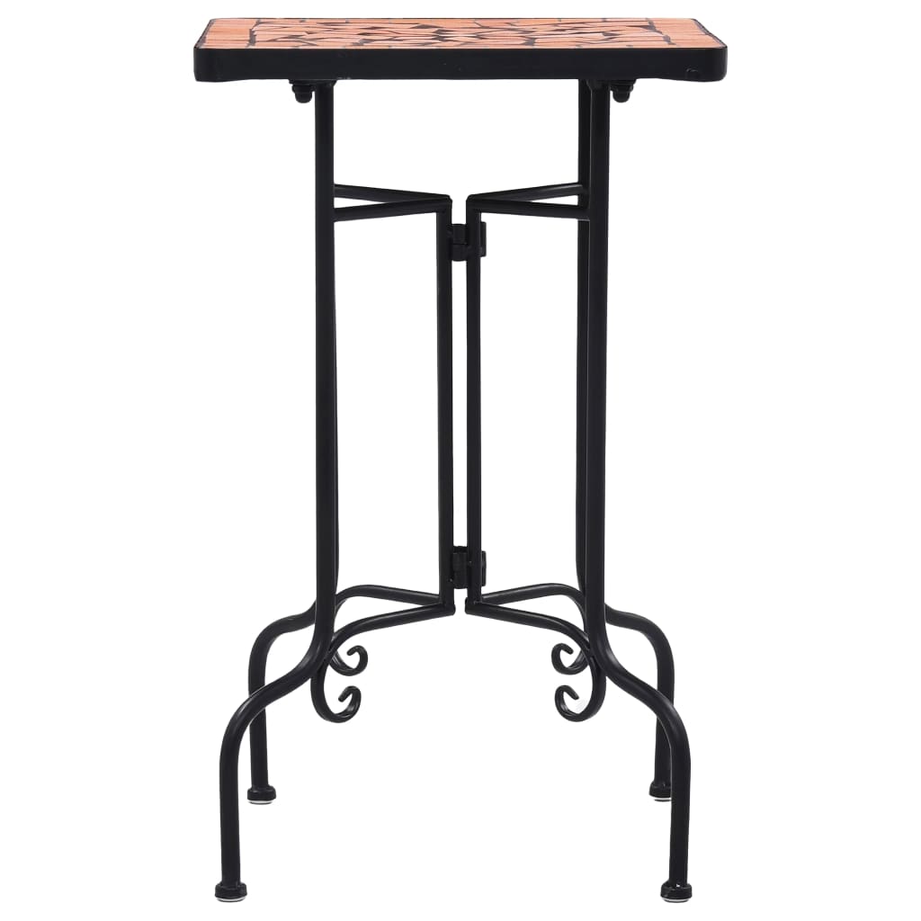 Bijzettafel Mozaïek Keramiek Kleurig Terracotta