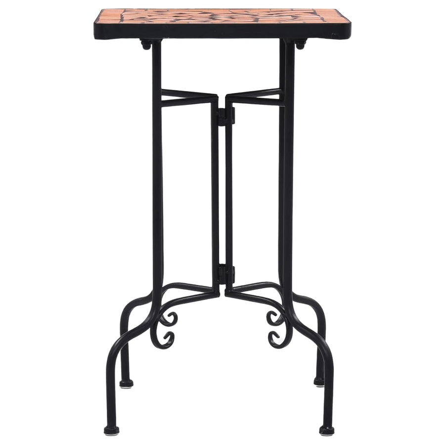 Bijzettafel Mozaïek Keramiek Kleurig Terracotta