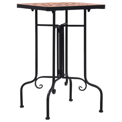Bijzettafel Mozaïek Keramiek Kleurig Terracotta