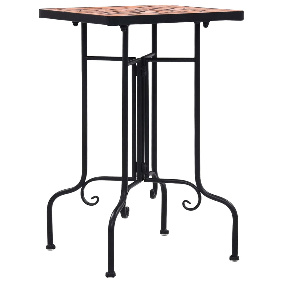 Bijzettafel Mozaïek Keramiek Kleurig Terracotta