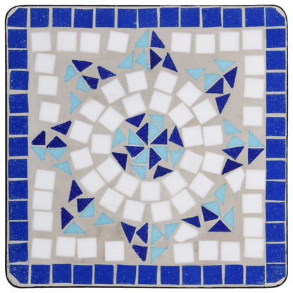 Bijzettafel Mozaïek Keramiek En Wit Blauw