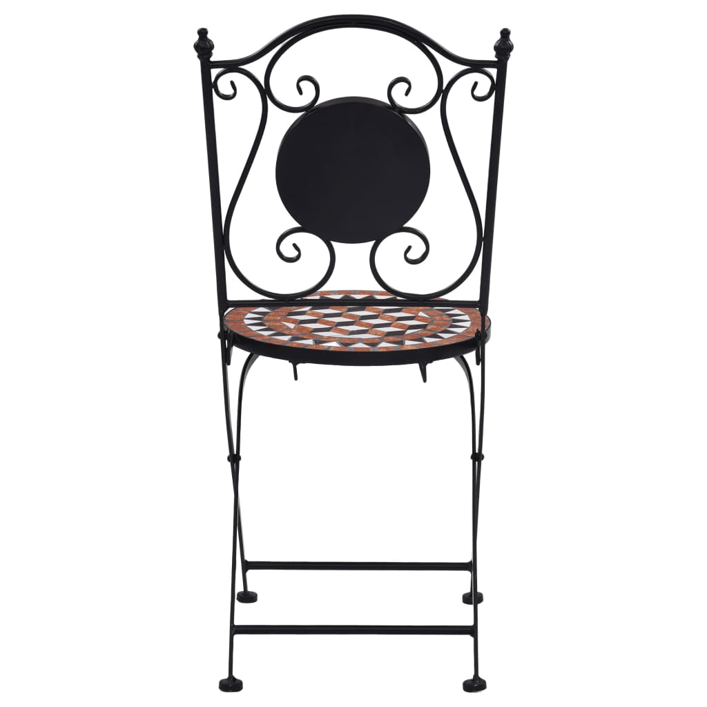 Bistrostoelen Mozaïek Keramiek Bruin