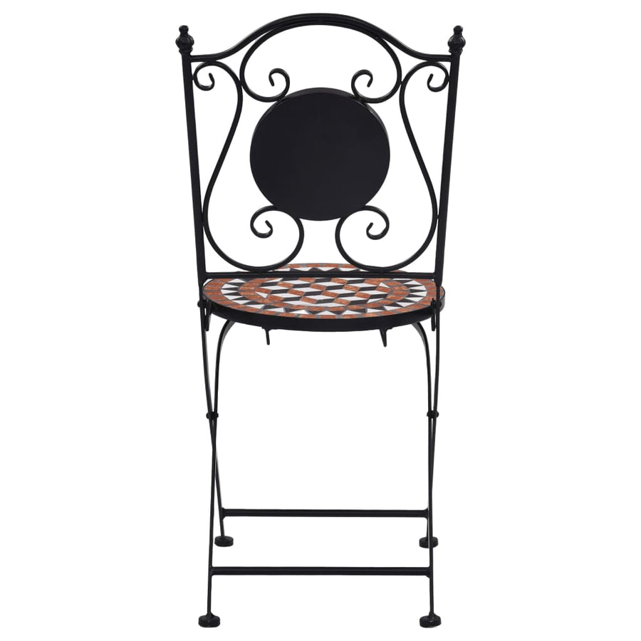 Bistrostoelen Mozaïek Keramiek Bruin