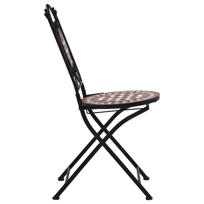 Bistrostoelen Mozaïek Keramiek Bruin