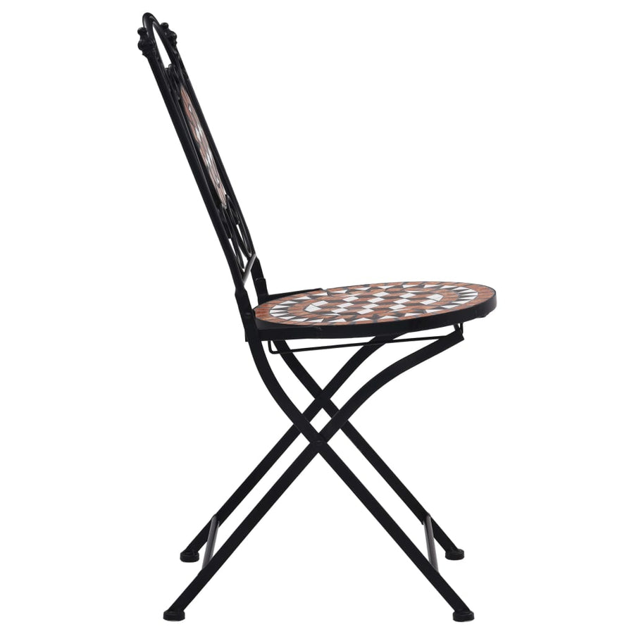 Bistrostoelen Mozaïek Keramiek Bruin