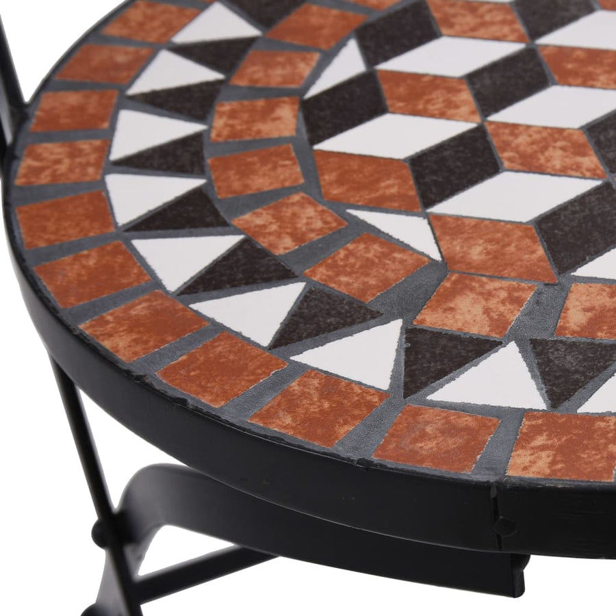 Bistrostoelen Mozaïek Keramiek Bruin