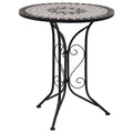 Bistrotafel mozaïek 60 cm keramiek grijs