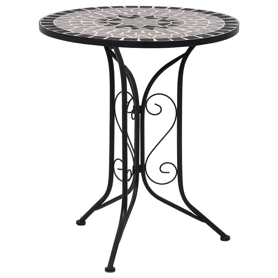 Bistrotafel Mozaïek 61 Cm Keramiek Grijs