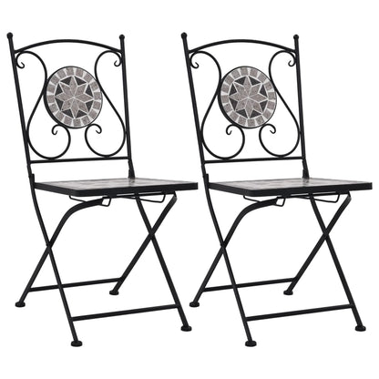 Bistrostoelen Mozaïek Grijs