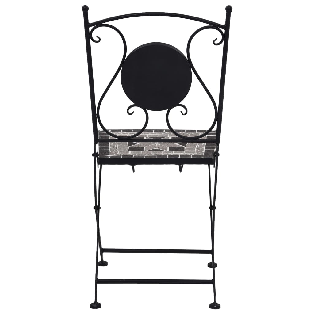Bistrostoelen Mozaïek Grijs