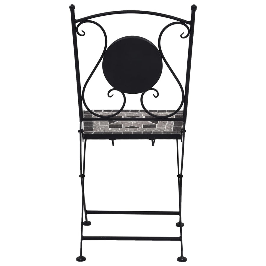 Bistrostoelen Mozaïek Grijs