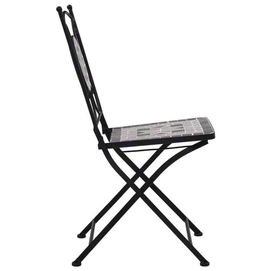Bistrostoelen Mozaïek Grijs