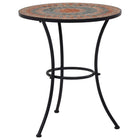 Bistro table mosaic 60 cm ceramic orange and grey