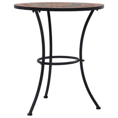 Bistrotafel Mozaïek Keramiek Oranje en grijs