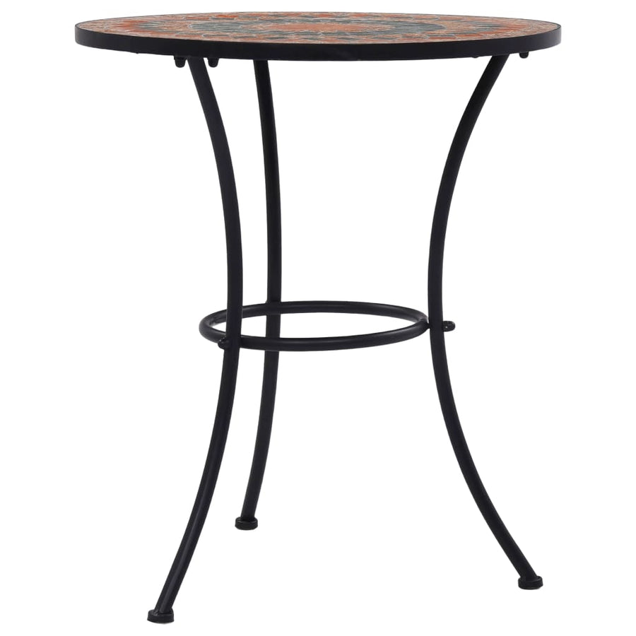 Bistrotafel Mozaïek Keramiek Oranje en grijs