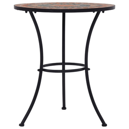 Bistrotafel Mozaïek Keramiek Oranje en grijs