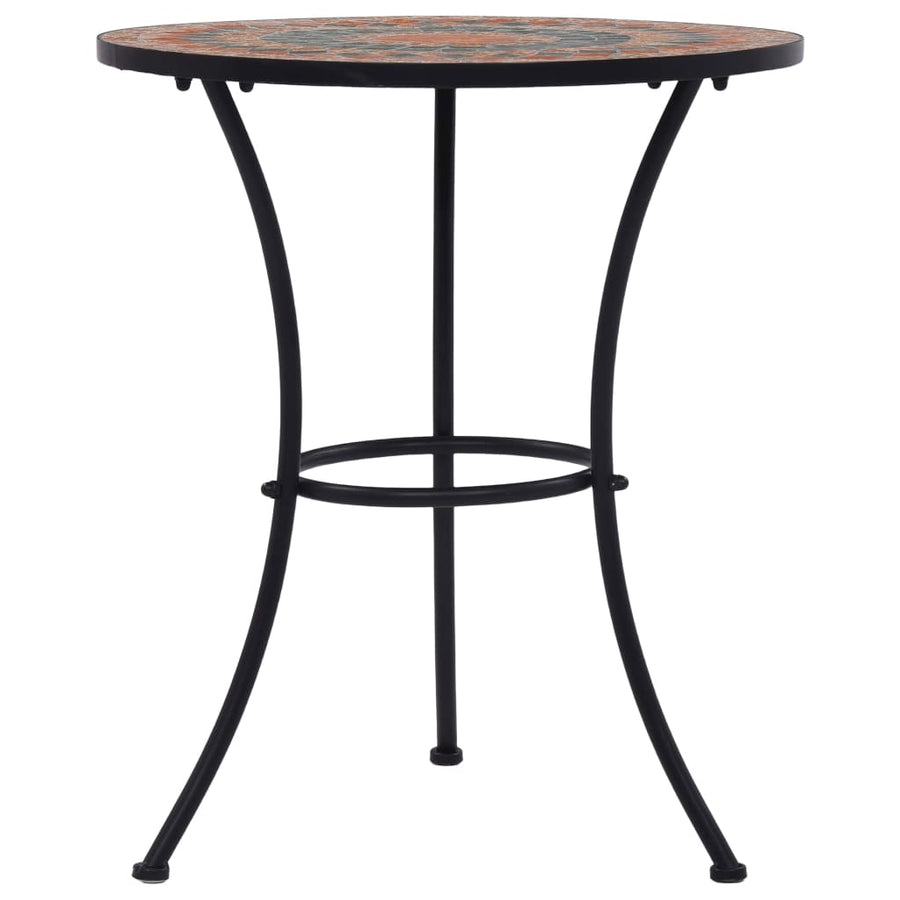 Bistrotafel Mozaïek Keramiek Oranje en grijs
