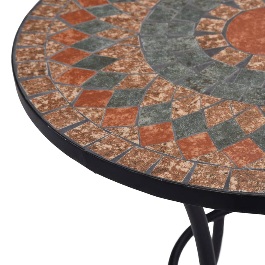 Bistrotafel Mozaïek Keramiek Oranje en grijs