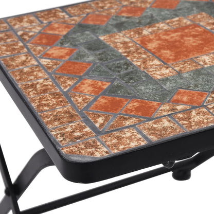 Bistrostoelen Mozaïek Oranje en grijs