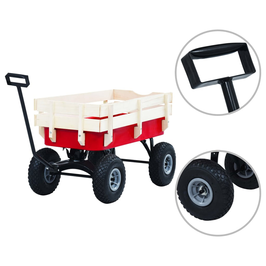 Tuinwagen 150 Kg Rood