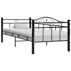 Bedbankframe Metaal 90X200 Cm Zwart