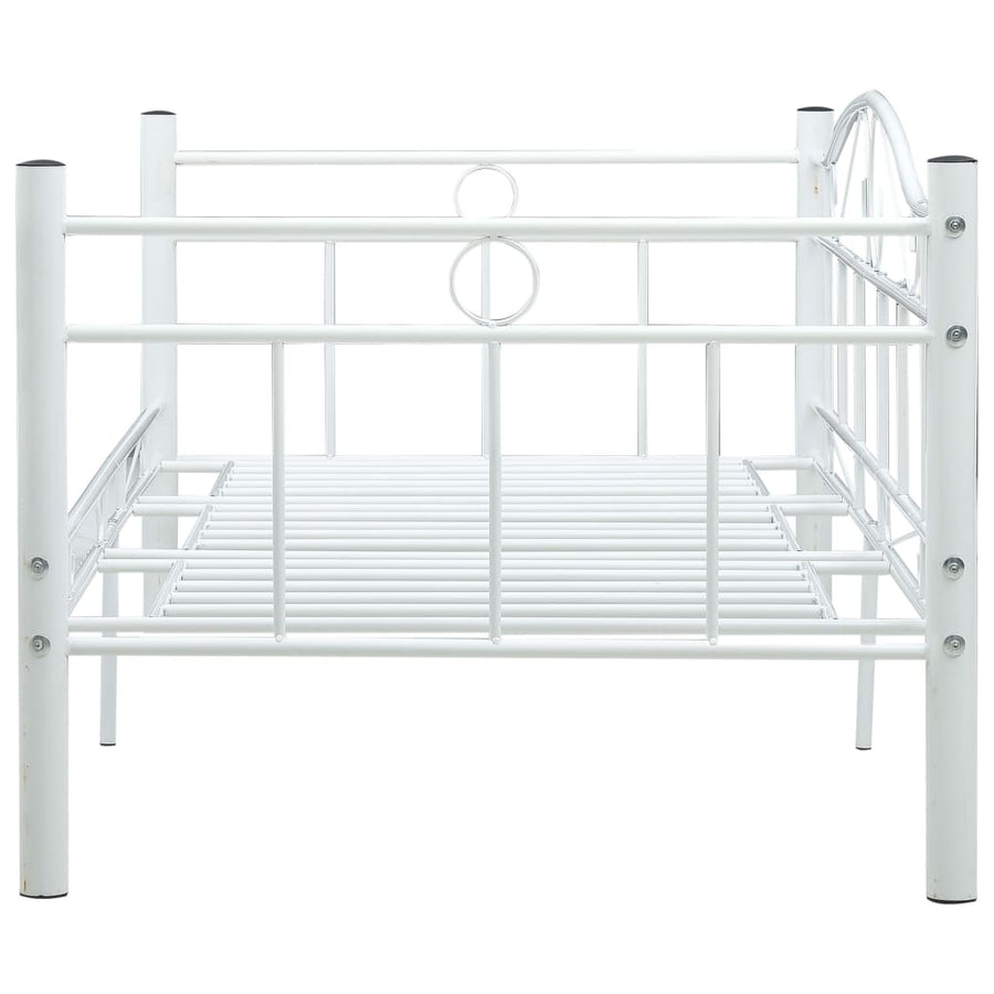 Bedbankframe Metaal 90X200 Cm Wit