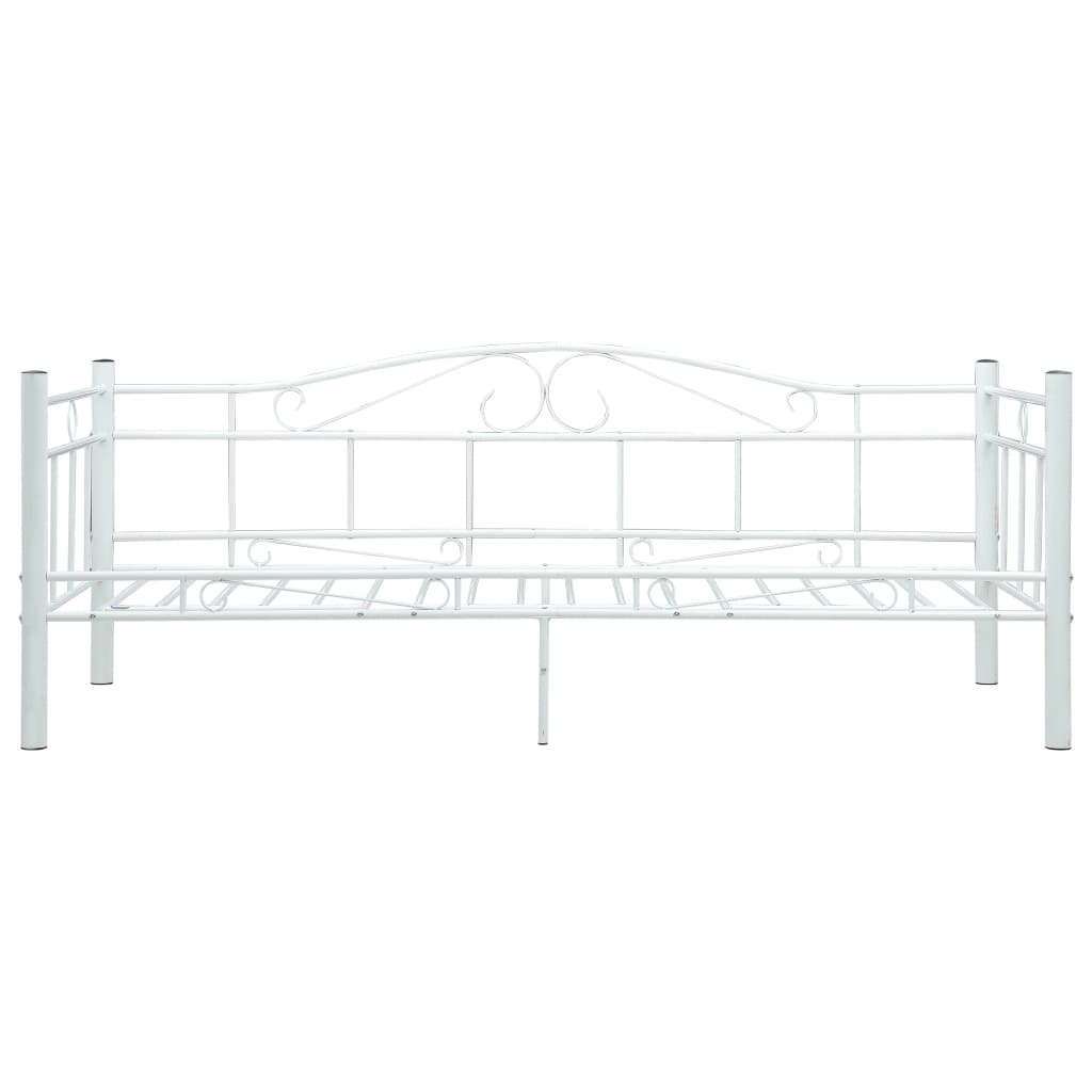 Bedbankframe Metaal 90X200 Cm Wit