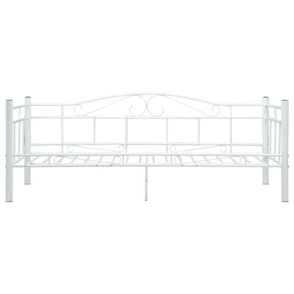 Bedbankframe Metaal 90X200 Cm Wit