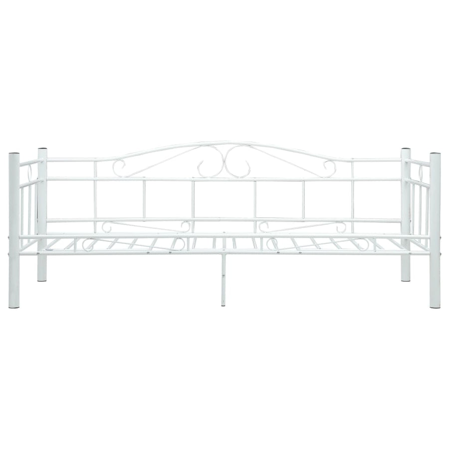 Bedbankframe Metaal 90X200 Cm Wit